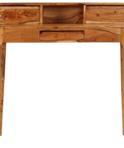 vidaXL Schrijftafel met lades 88x50x90 cm massief hout