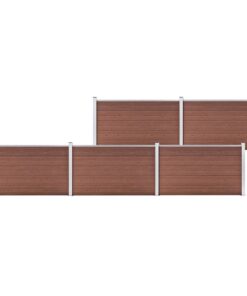 vidaXL Schutting 872x106 cm HKC bruin