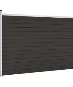 vidaXL Schuttingpaneel 175x105 cm HKC zwart