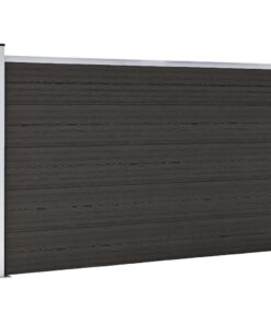 vidaXL Schuttingpaneel 175x105 cm HKC zwart