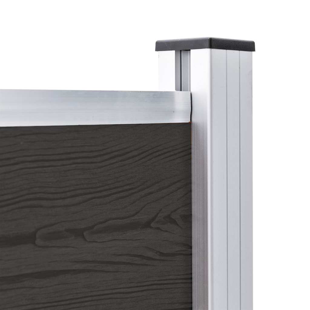 vidaXL Schuttingpaneel 175x105 cm HKC zwart - Image 4