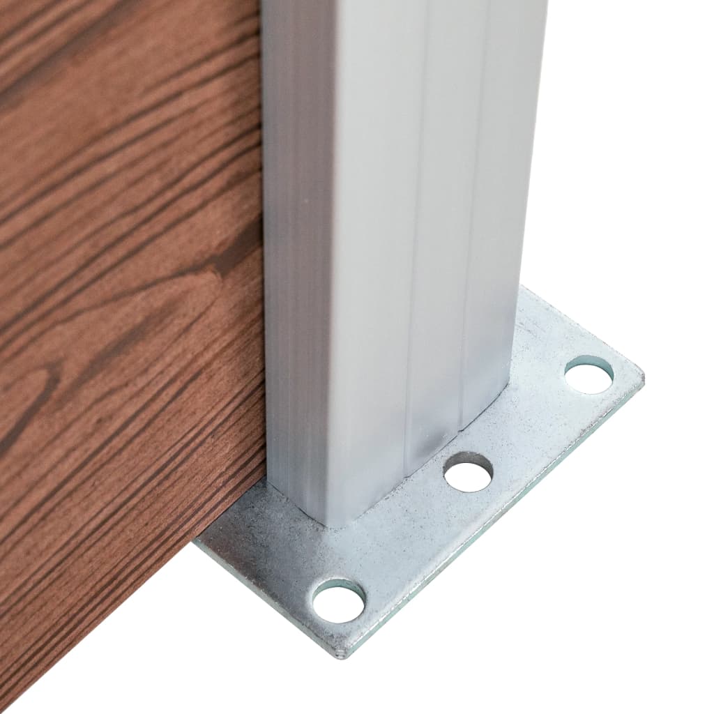 vidaXL Schuttingpaneel 175x146 cm HKC bruin - Image 6