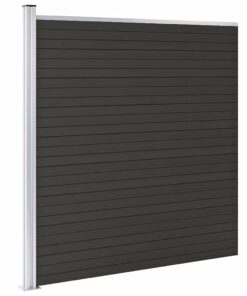 vidaXL Schuttingpaneel 175x186 cm HKC zwart