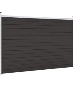 vidaXL Schuttingpaneel 180x105 cm HKC zwart