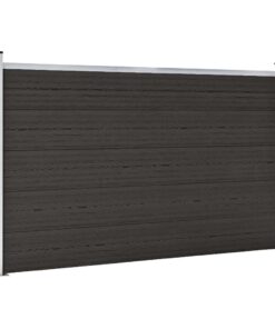 vidaXL Schuttingpaneel 180x105 cm HKC zwart