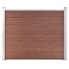 vidaXL Schuttingpaneel 180x146 cm HKC bruin