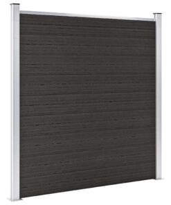 vidaXL Schuttingpaneel 180x186 cm HKC zwart