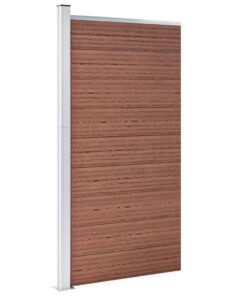 vidaXL Schuttingpaneel 95x186 cm HKC bruin