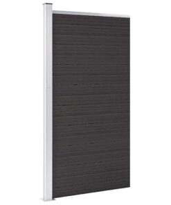 vidaXL Schuttingpaneel 95x186 cm HKC zwart