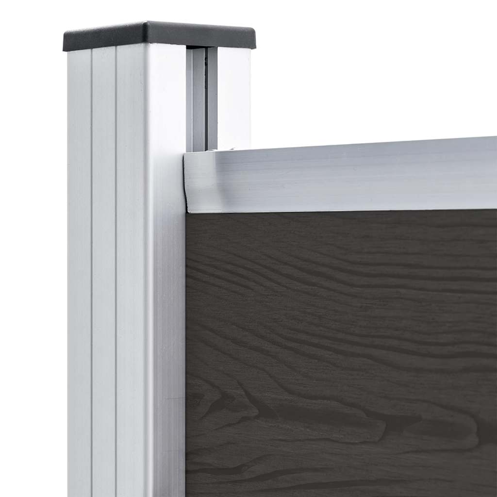 vidaXL Schuttingpaneel 95x186 cm HKC zwart - Image 4