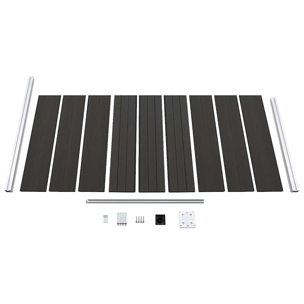 vidaXL Schuttingpaneel 95x186 cm HKC zwart - Image 6