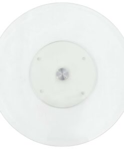 vidaXL Serveerbord draaiend 60 cm gehard glas transparant