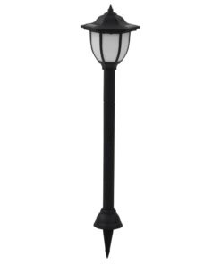 vidaXL Solarlampen 6 st LED zwart