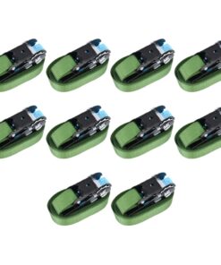 vidaXL Spanbanden 10 st 800 daN 6 m groen
