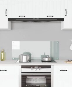 vidaXL Spatscherm keuken 100x40 cm gehard glas transparant