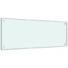 vidaXL Spatscherm keuken 100x40 cm gehard glas wit