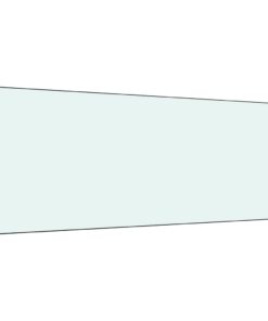vidaXL Spatscherm keuken 100x40 cm gehard glas wit