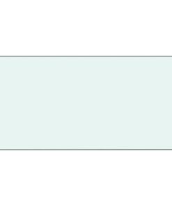 vidaXL Spatscherm keuken 100x50 cm gehard glas wit