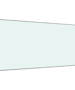 vidaXL Spatscherm keuken 100x50 cm gehard glas wit
