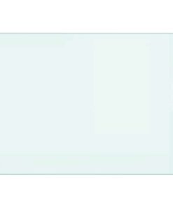 vidaXL Spatscherm keuken 70x50 cm gehard glas wit