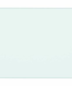 vidaXL Spatscherm keuken 70x60 cm gehard glas wit