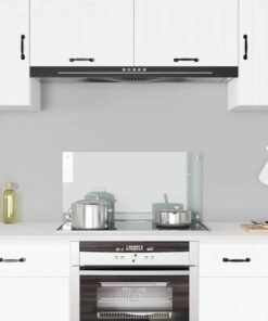 vidaXL Spatscherm keuken 80x40 cm gehard glas transparant
