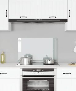 vidaXL Spatscherm keuken 80x50 cm gehard glas transparant