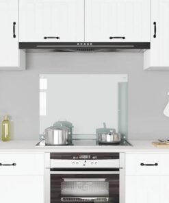 vidaXL Spatscherm keuken 80x60 cm gehard glas transparant