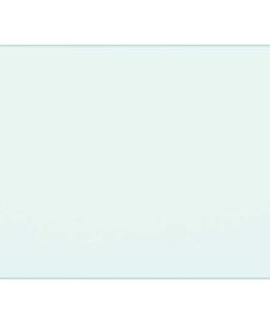 vidaXL Spatscherm keuken 80x60 cm gehard glas wit