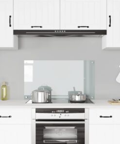 vidaXL Spatscherm keuken 90x50 cm gehard glas transparant