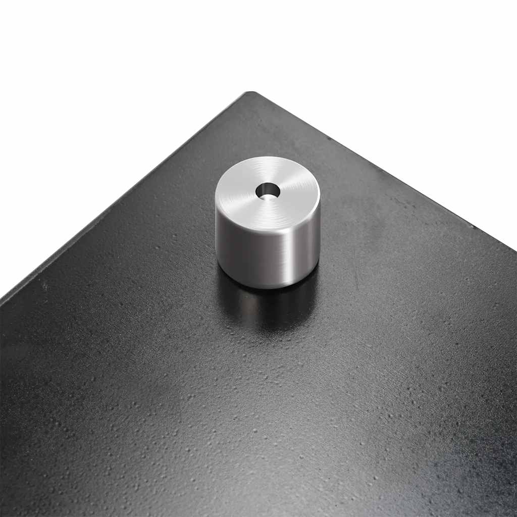 vidaXL Spatscherm keuken 90x50 cm gehard glas zwart - Afbeelding 7