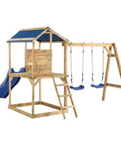 vidaXL Speelhuis geïmpregneerd grenenhout