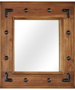 vidaXL Spiegel 50x50 cm massief acaciahout