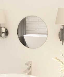 vidaXL Spiegel rond frameloos 30 cm glas