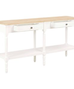 vidaXL Tafel met lade Wit Hout