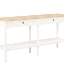 vidaXL Tafel met lade Wit Hout