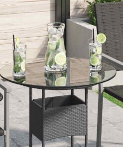 vidaXL Tafelblad rond 500 mm gehard glas