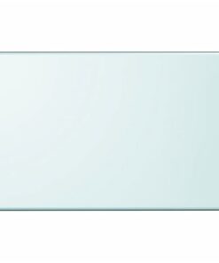 vidaXL Tafelblad van gehard glas 1000x620 mm rechthoekig