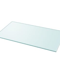 vidaXL Tafelblad van gehard glas 1200x650 mm rechthoekig