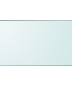vidaXL Tafelblad van gehard glas 1200x650 mm rechthoekig