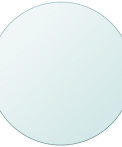 vidaXL Tafelblad van gehard glas 300 mm rond
