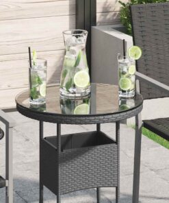 vidaXL Tafelblad van gehard glas 400 mm rond