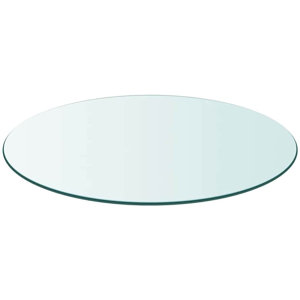 vidaXL Tafelblad van gehard glas 600 mm rond - Afbeelding 3