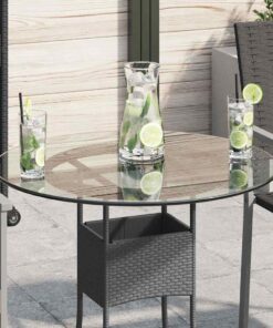 vidaXL Tafelblad van gehard glas 600 mm rond