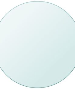 vidaXL Tafelblad van gehard glas 800 mm rond