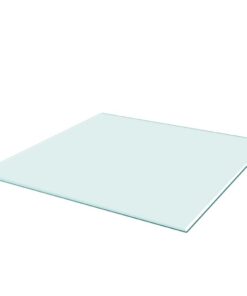 vidaXL Tafelblad van gehard glas 800x800 mm vierkant