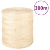 vidaXL Touw 2 mm 300 m 100% sisal
