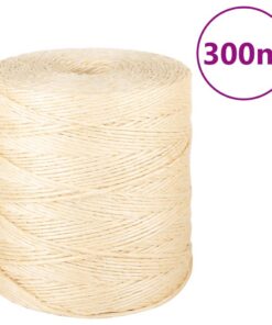 vidaXL Touw 2 mm 300 m 100% sisal