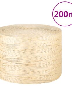 vidaXL Touw 3 mm 200 m 100% sisal