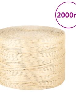 vidaXL Touw 3 mm 2000 m 100% sisal